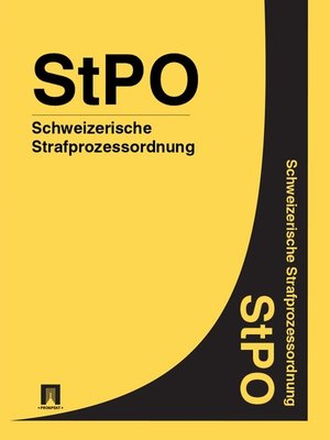 cover image of Schweizerische Strafprozessordnung